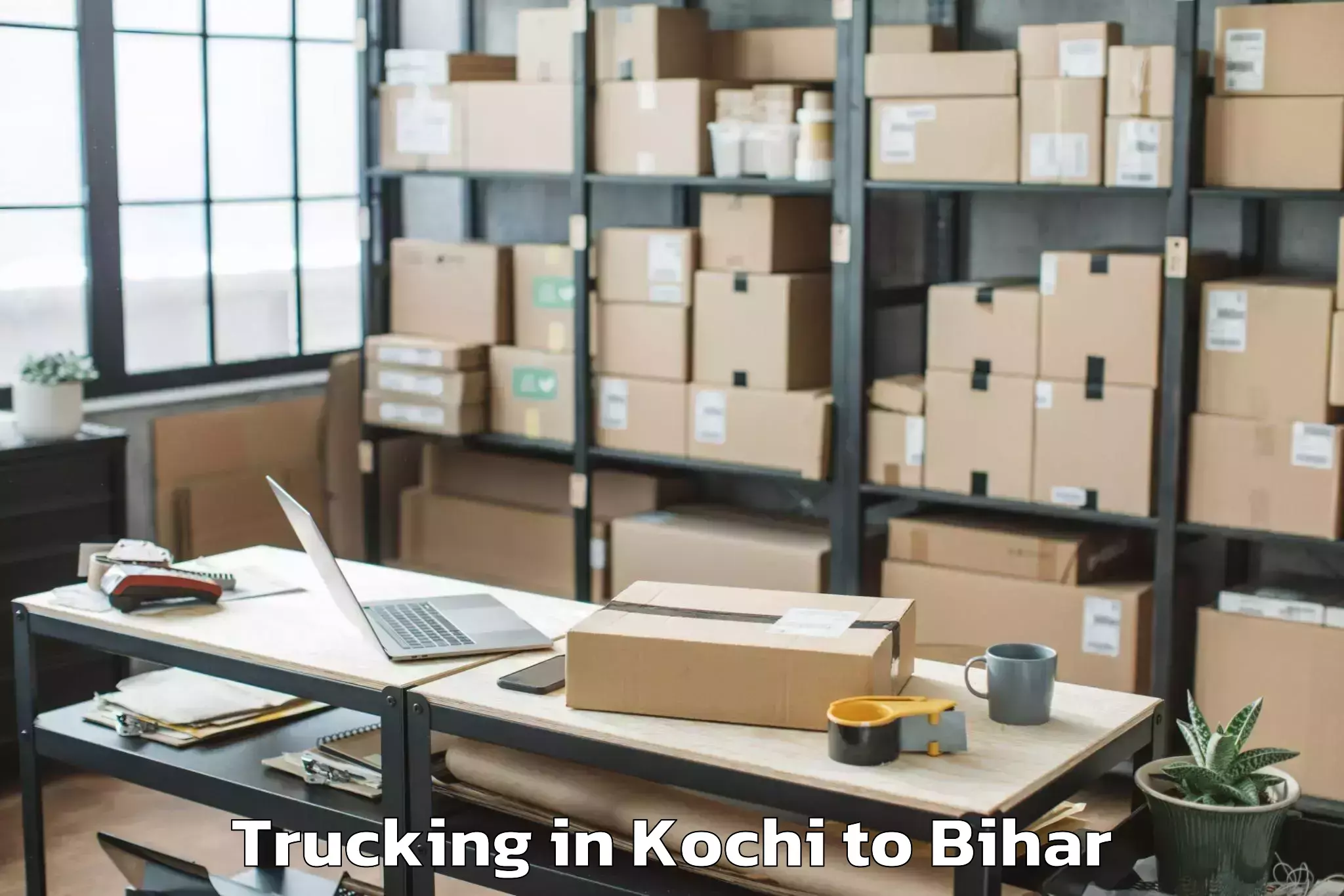 Kochi to Mansurchak Trucking Booking